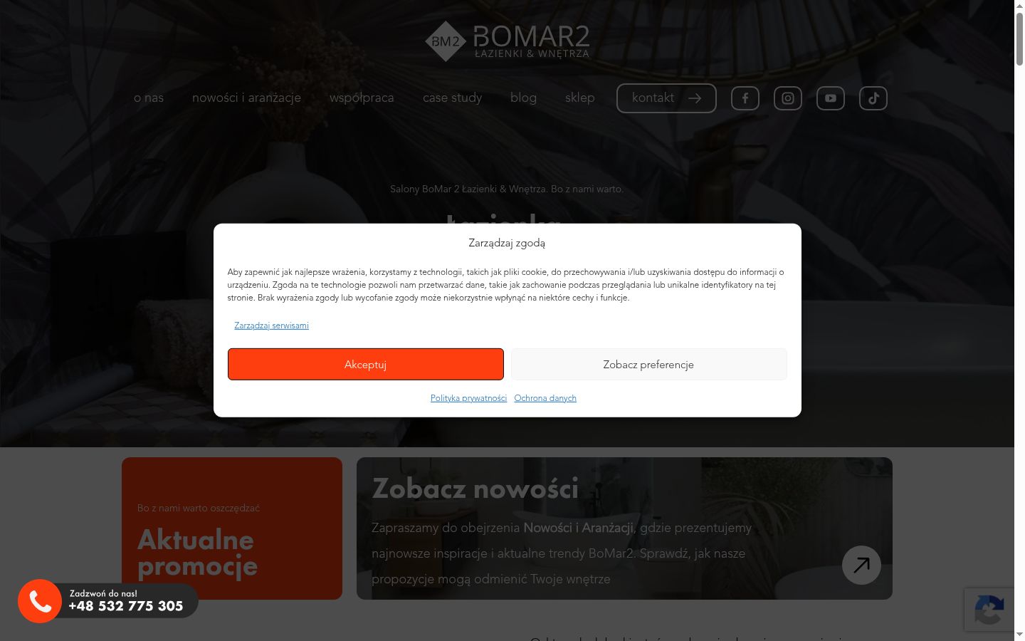 Screenshot tal-banner tal-kunsens muri qabel kwalunkwe interazzjoni