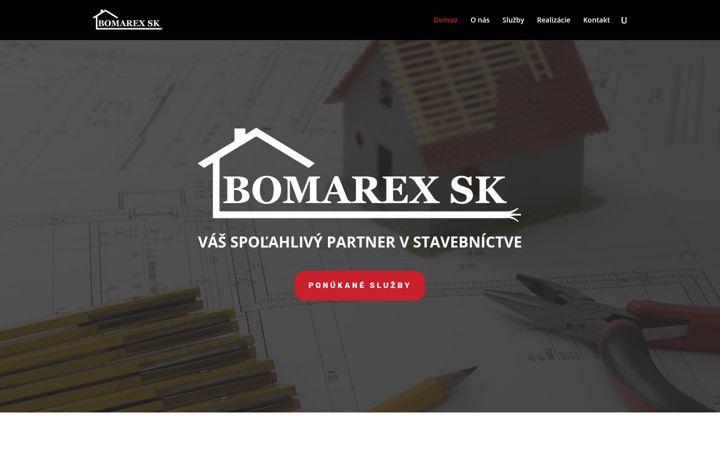 Screenshot ta' bomarex.sk