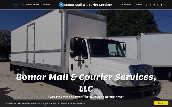 Screenshot ta' bomarmail.com