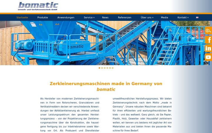 Screenshot ta' bomatic.de