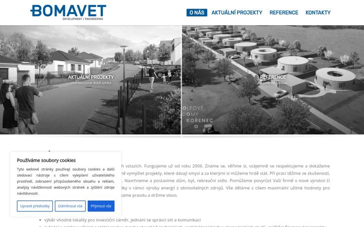 Screenshot of bomavet.cz