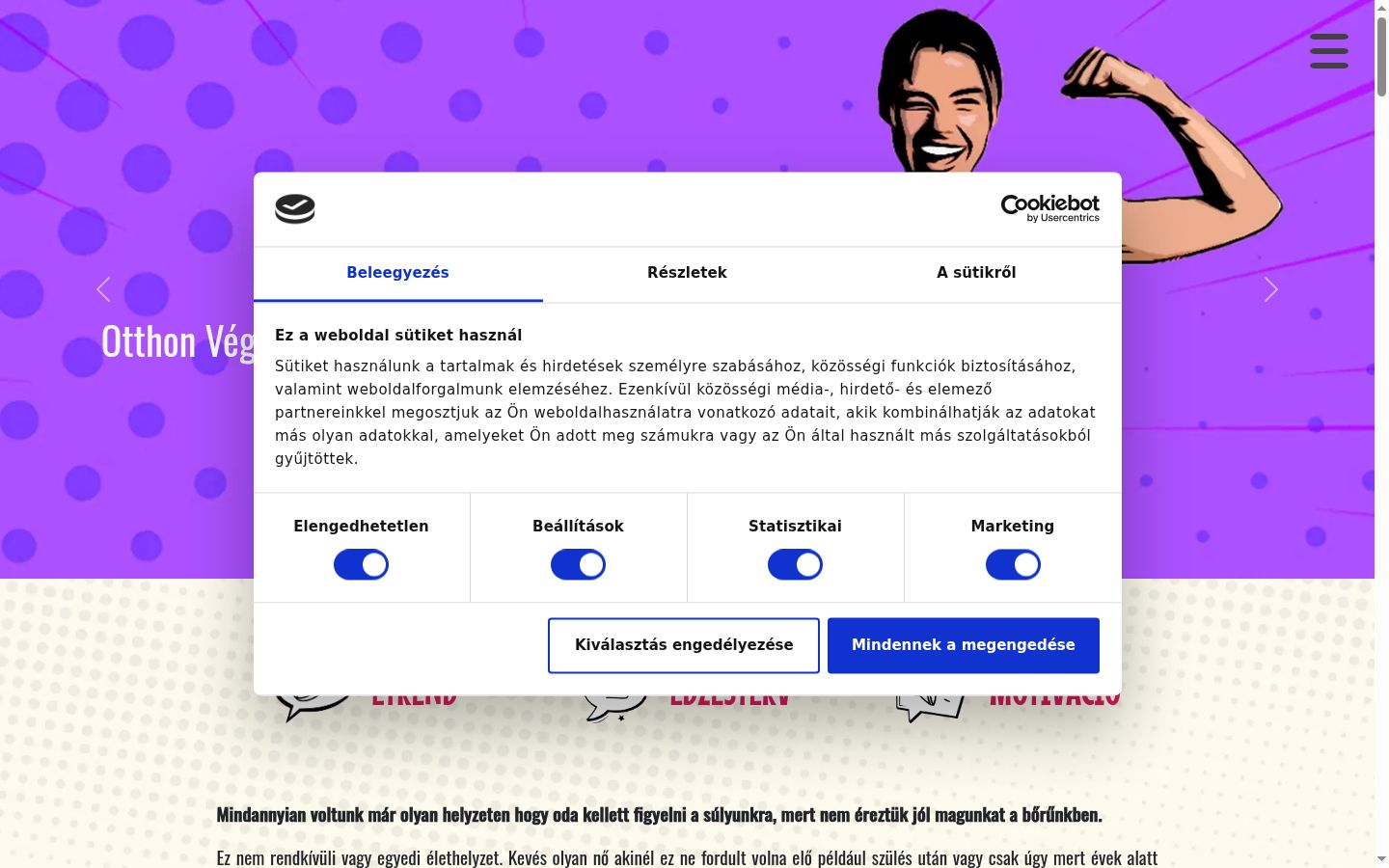 Screenshot του banner συγκατάθεσης που εμφανίστηκε πριν από οποιαδήποτε αλληλεπίδραση
