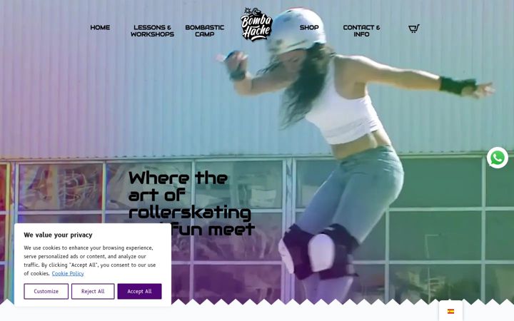 Екранна снимка на bombahache.com