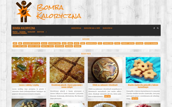 Screenshot of bombakaloryczna.pl