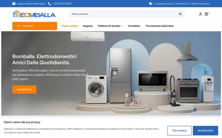 Екранна снимка на bomballa.shop
