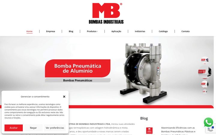 Screenshot of bombasmb.com