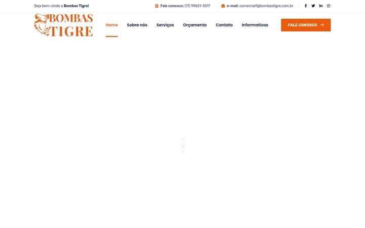 Screenshot of bombastigre.com.br