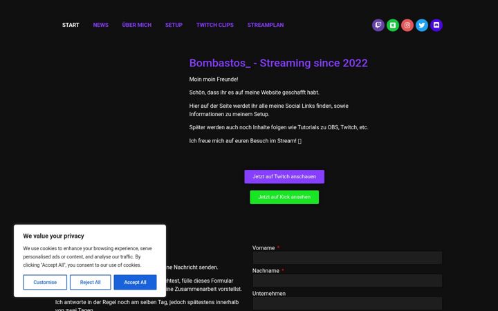 Screenshot of bombastos.de