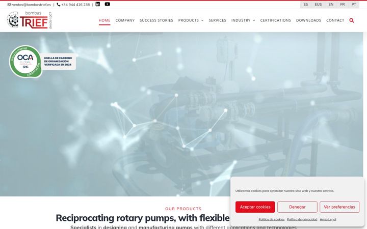 Screenshot of bombastrief.com