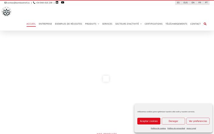 Screenshot of bombastrief.fr