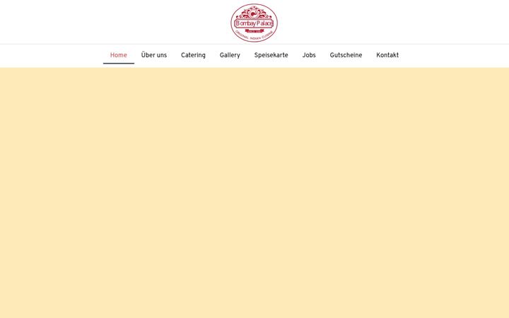 Screenshot von bombaypalace.eu