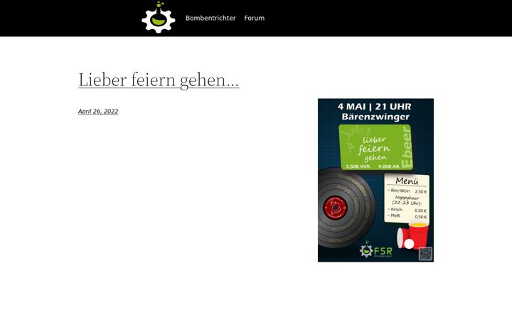 Screenshot of bombentrichter.de