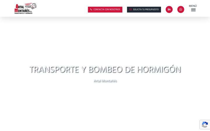 Screenshot of bombeoshormigonzaragoza.com