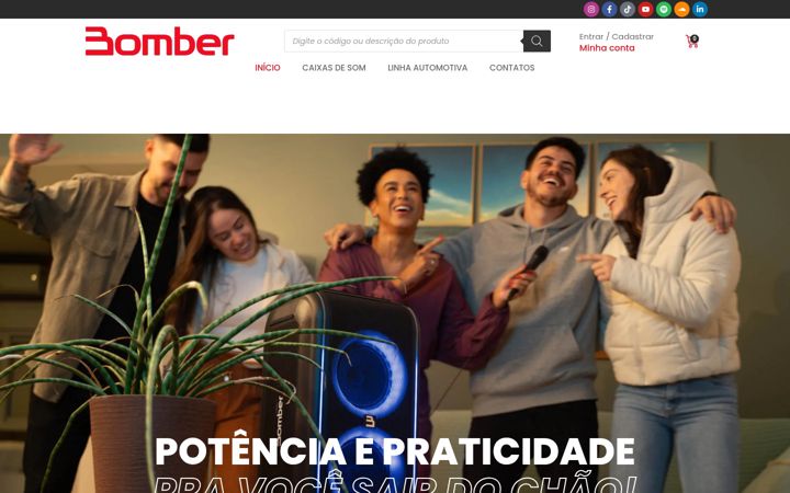 Screenshot of bomber.com.br