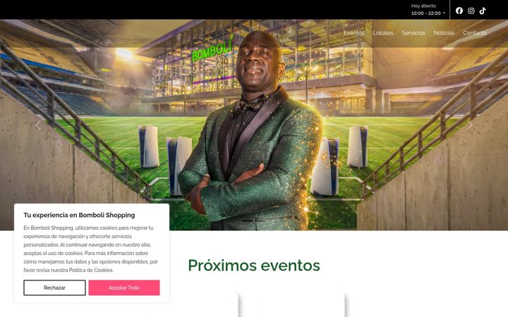 Screenshot of bombolishopping.com