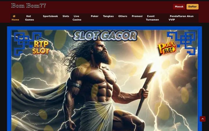 Screenshot of bombom77.net