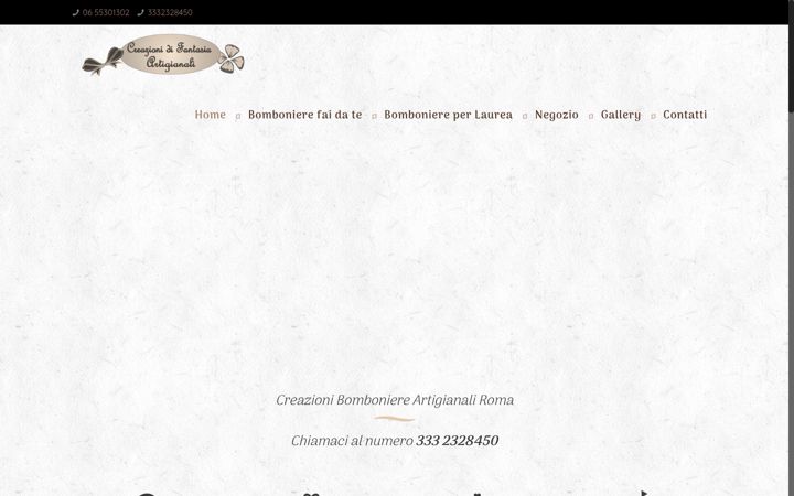 Screenshot of bomboniereartigianalimarconi.it