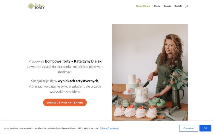 Skærmbillede af bombowetorty.pl