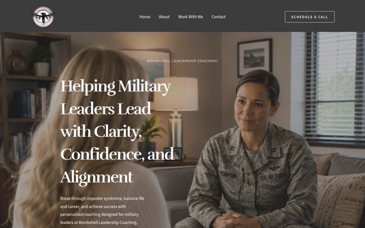 Skærmbillede af bombshellleadership.com
