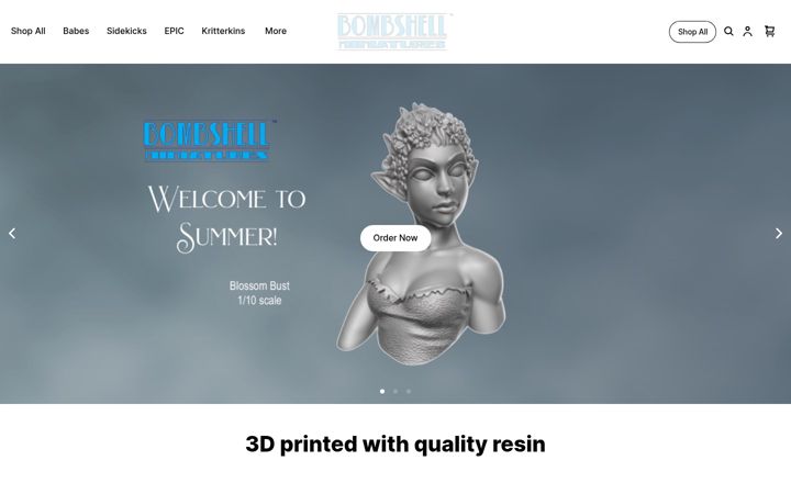 Screenshot di bombshellminis.com