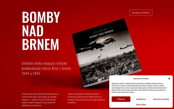 Screenshot of bombynadbrnem.cz