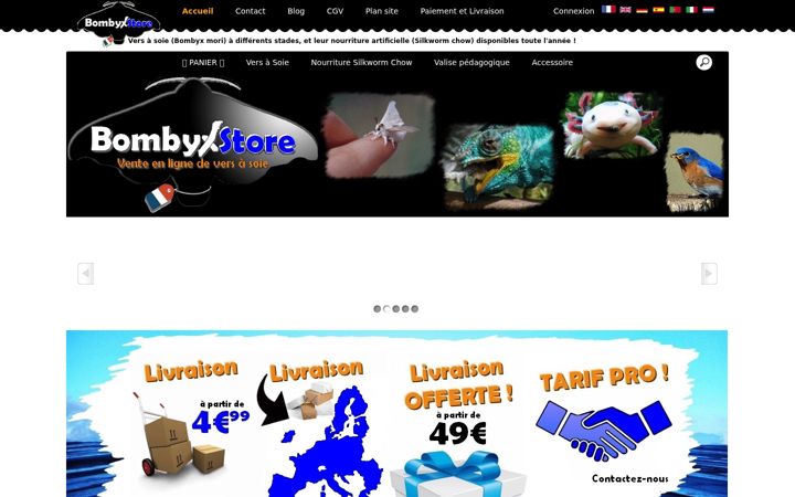 Screenshot ta' bombyxstore.fr