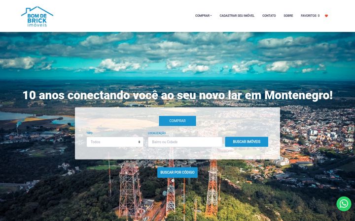 Screenshot of bomdebrickimoveis.com.br