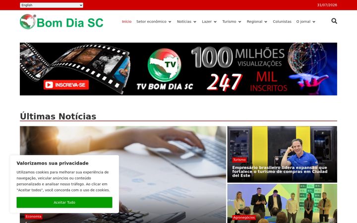Screenshot of bomdiasc.com.br