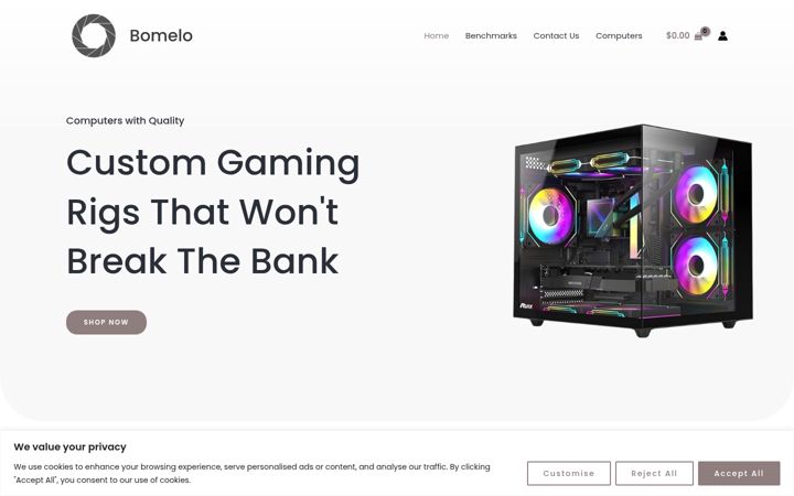 Screenshot of bomelopcs.com
