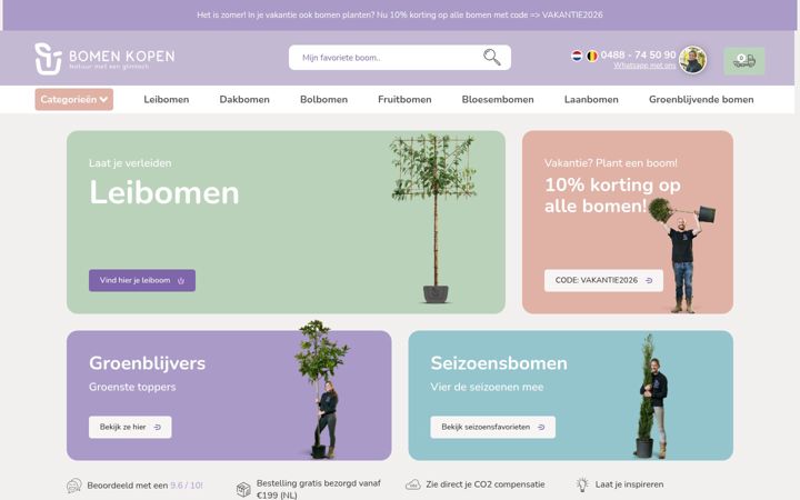 Screenshot of bomenkopen.nl