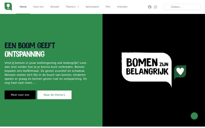Screenshot of bomenzijnbelangrijk.nl