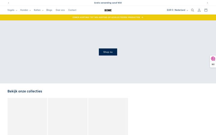 Screenshot of bomeproducts.nl