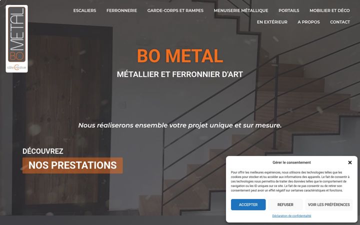 Screenshot von bometal.fr