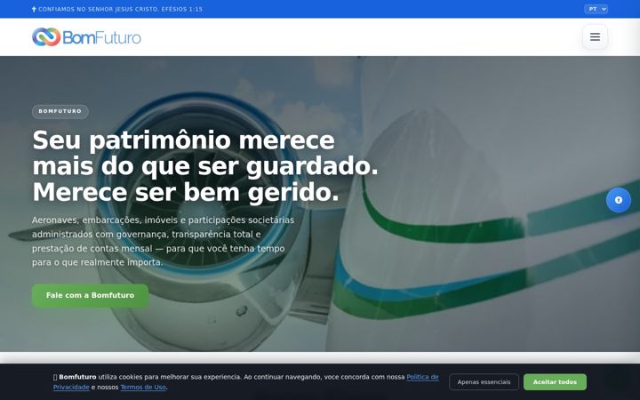 Screenshot of bomfuturo.net
