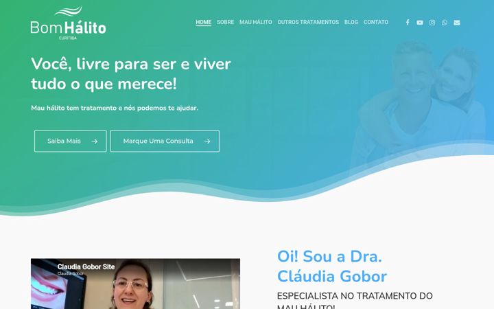 Screenshot of bomhalitocuritiba.com.br