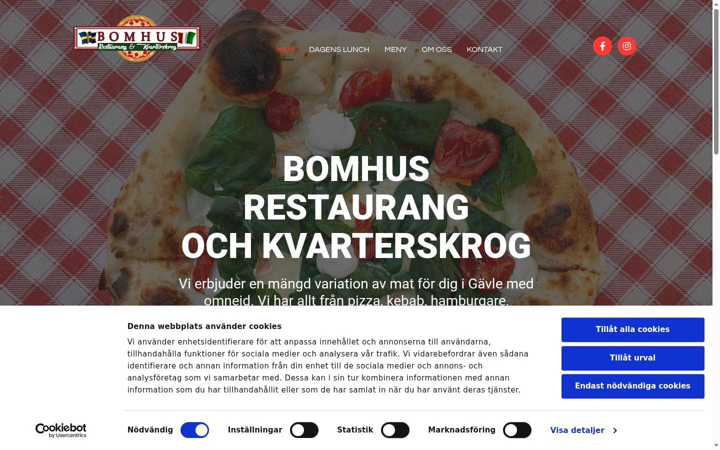 Screenshot des Einwilligungsbanners vor jeglicher Interaktion