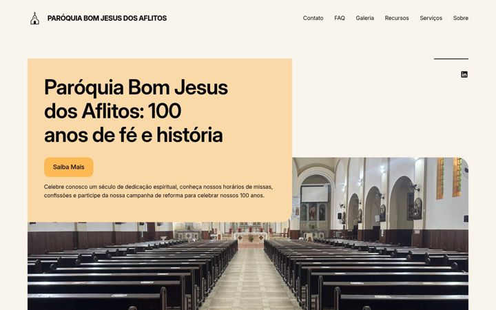 Screenshot of bomjesusdosaflitos.com