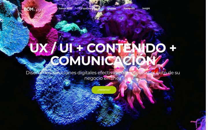 Screenshot of bomlatam.com