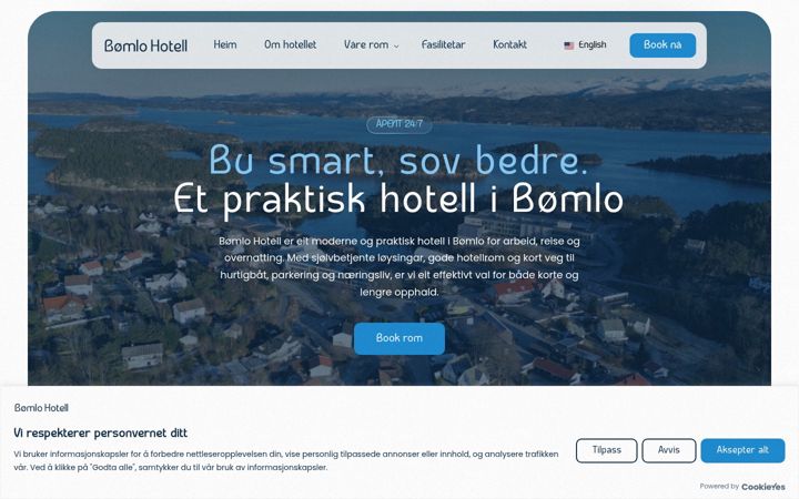 Screenshot of bomlohotell.no