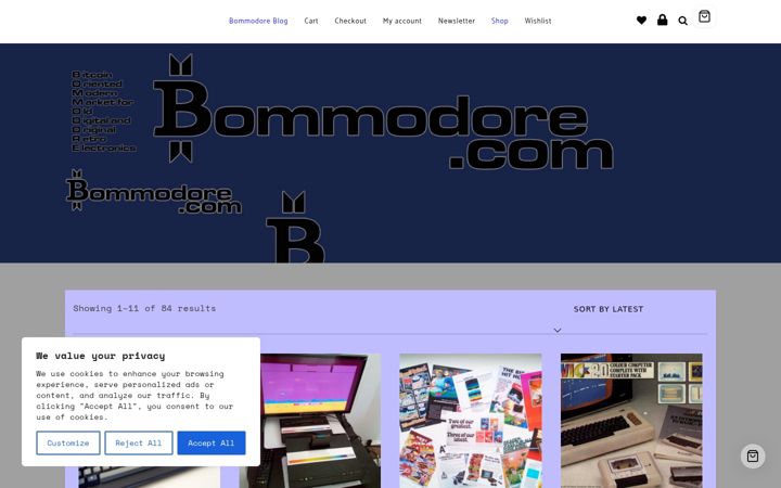 Screenshot of bommodore.com