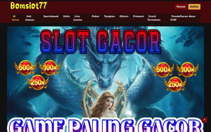 Screenshot of bomslot77.com