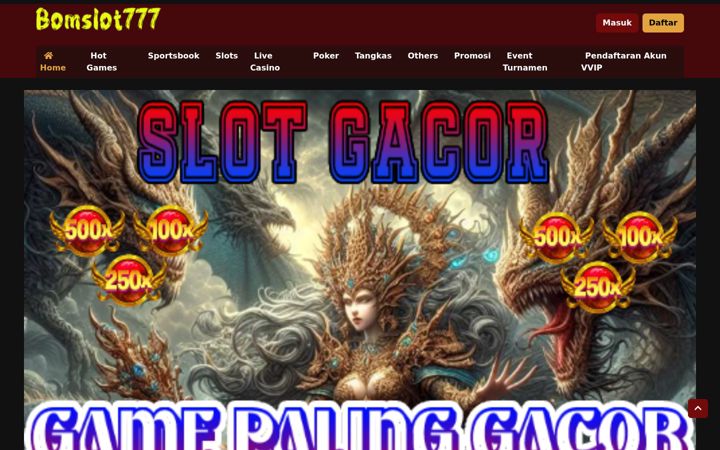 Screenshot of bomslot777.net