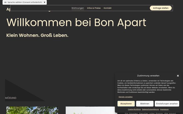 Screenshot of bon-apart.at