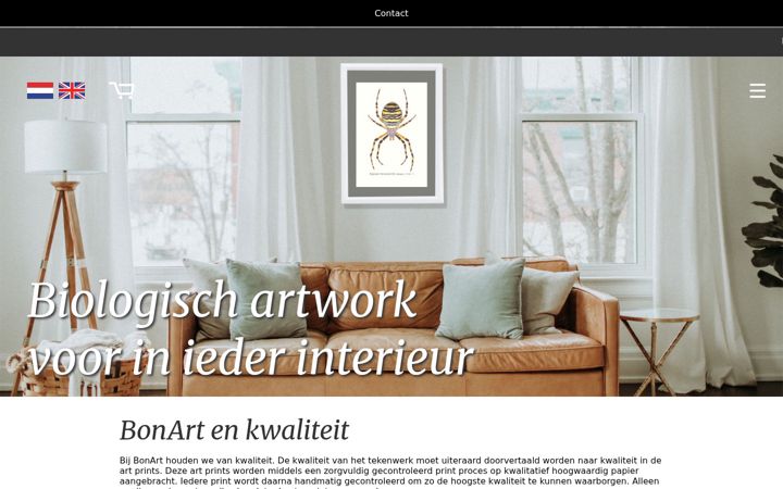 Screenshot of bon-art.nl