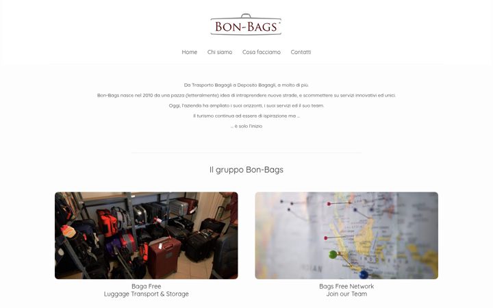 Screenshot van bon-bags.com