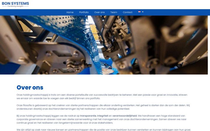 Екранна снимка на bon-systems.eu