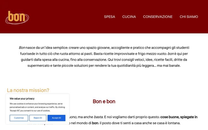 Screenshot of bon.altervista.org