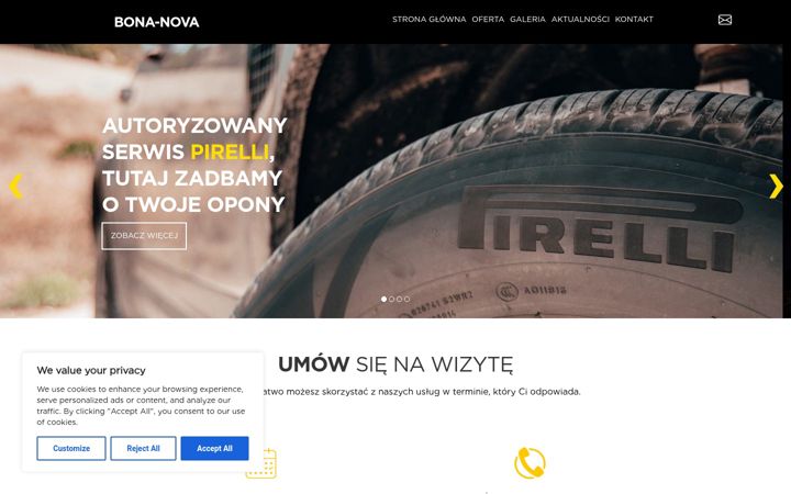 Screenshot von bona-nova.pl