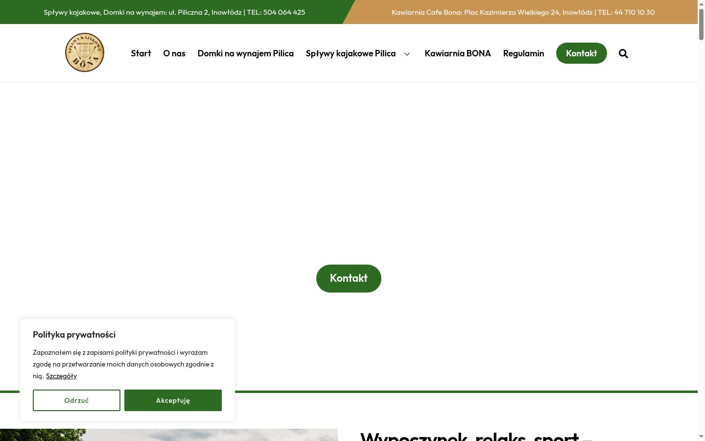 Screenshot des Einwilligungsbanners vor jeglicher Interaktion