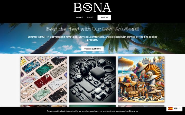 Screenshot of bonabona.es